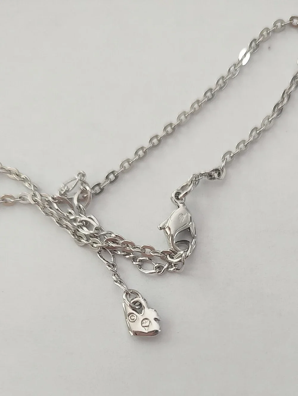 Swarovski Heart Lock & Key Necklace - Picture 4 of 7